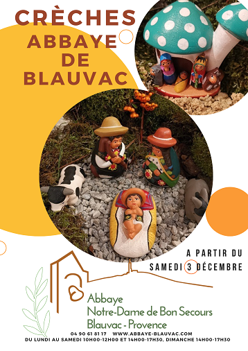 Venez à l'exposition de crèches de l'abbaye de Blauvac !